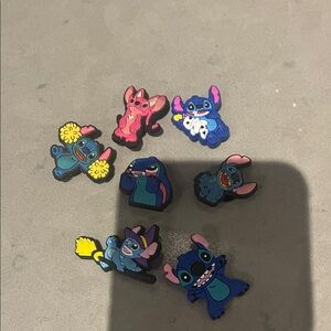 Stitch Character croc charms Set - Multicolor